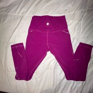Magenta Lululemon leggings